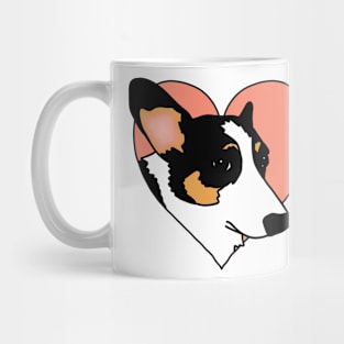 Tri-Color Corgi Heart Mug